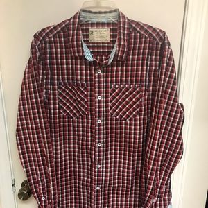 Men’s dress shirt, long sleeve button down. Mark Echo, size Large.